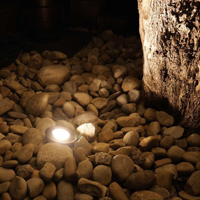 6 Inbouwspots - Buiten - Roestvrijstalen afdekking - Voor GU10 LED-lampen - IP67 Waterdicht - Terrasspots - Tuinverlichting