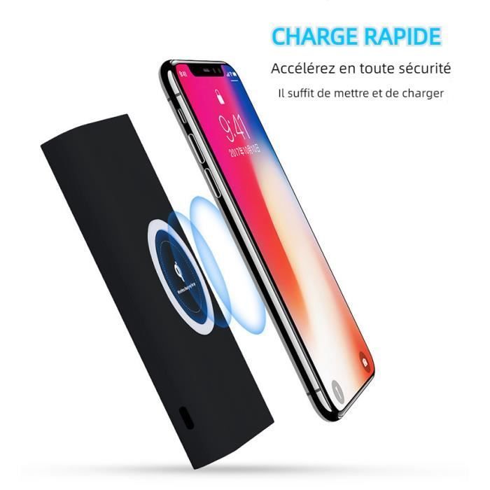 Chargeur sans fil Qi 3 en 11000mAh batterie externe Prise en charge des iPhone, iPad, iPod, Samsung, HTC, Xiaomi
