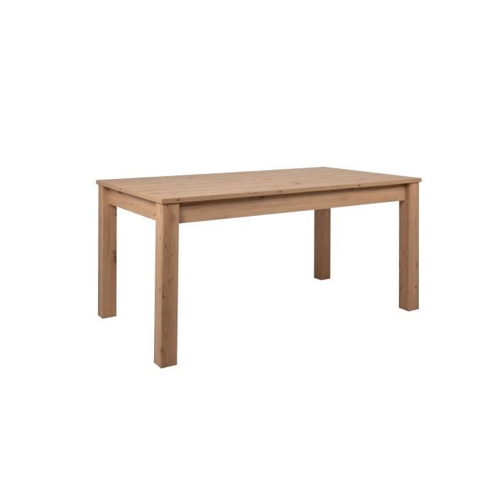 Mesa de comedor extensible para 6-10 personas - Rectangular - MDF - Estilo industrial - Bergen - L 160-200 x An 75 x Al 90 cm