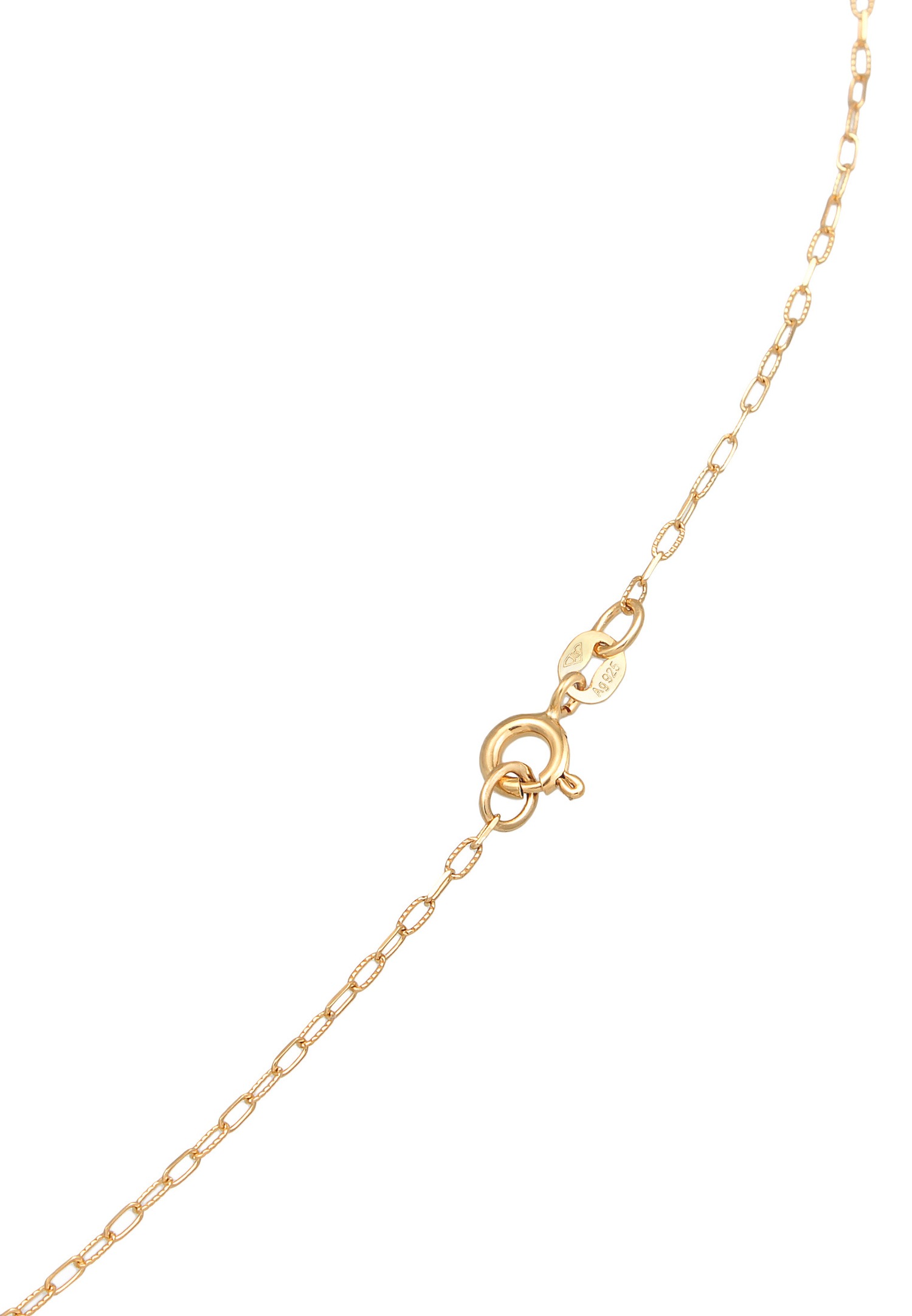 Elli Femmes Pendentif plaquette texturée intemporel en argent sterling 925