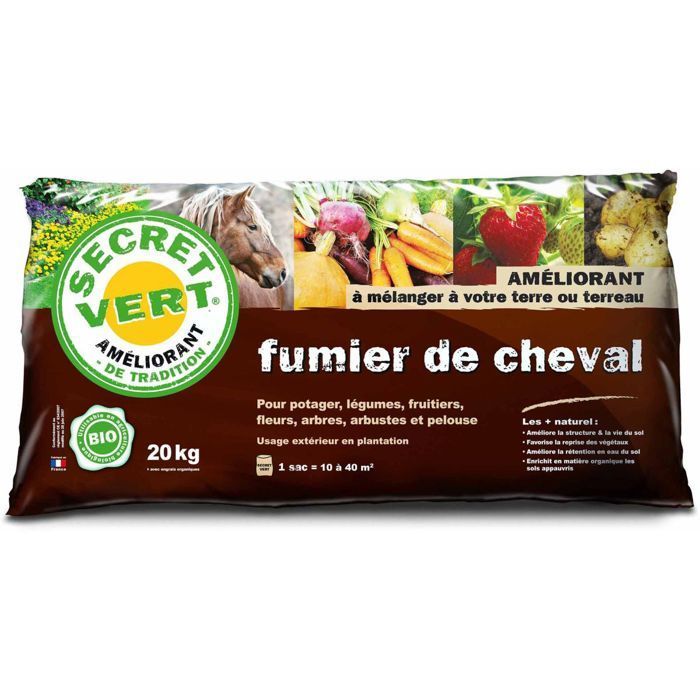 Letame organico di cavallo 20 kg