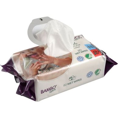 Bambo Nature Kosteuspyyhkeet Hajusteettomat Värilliset Vauvanpyyhkeet 80 kpl 80 kpl