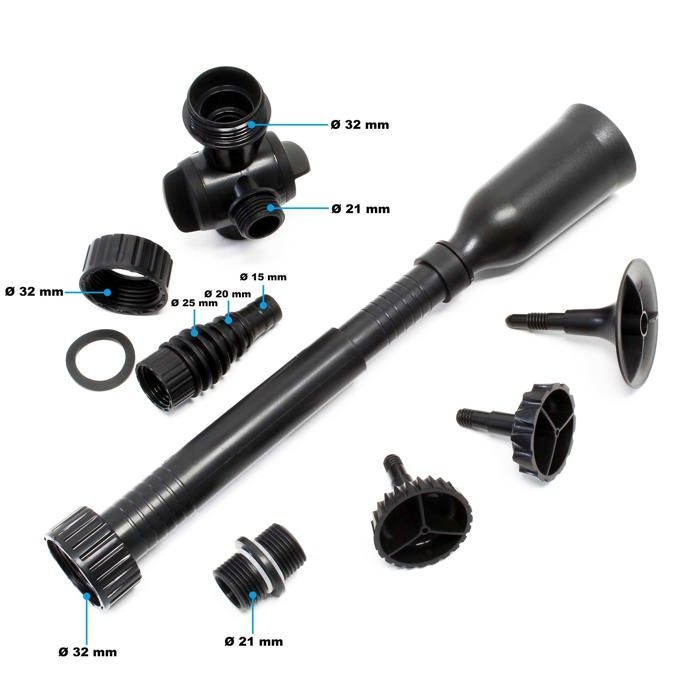 Kit de fijación SunSun 2 con 3 boquillas para fuentes y accesorios - para bombas de estanque, fuentes y chorros de agua de la serie JTP - Repuesto