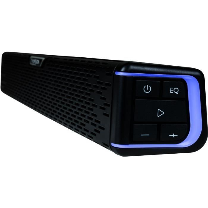 Barra de sonido THOMSON SB60BTS - Subwoofer inalámbrico - Bluetooth - 120W - Sistema estéreo - Montaje en pared