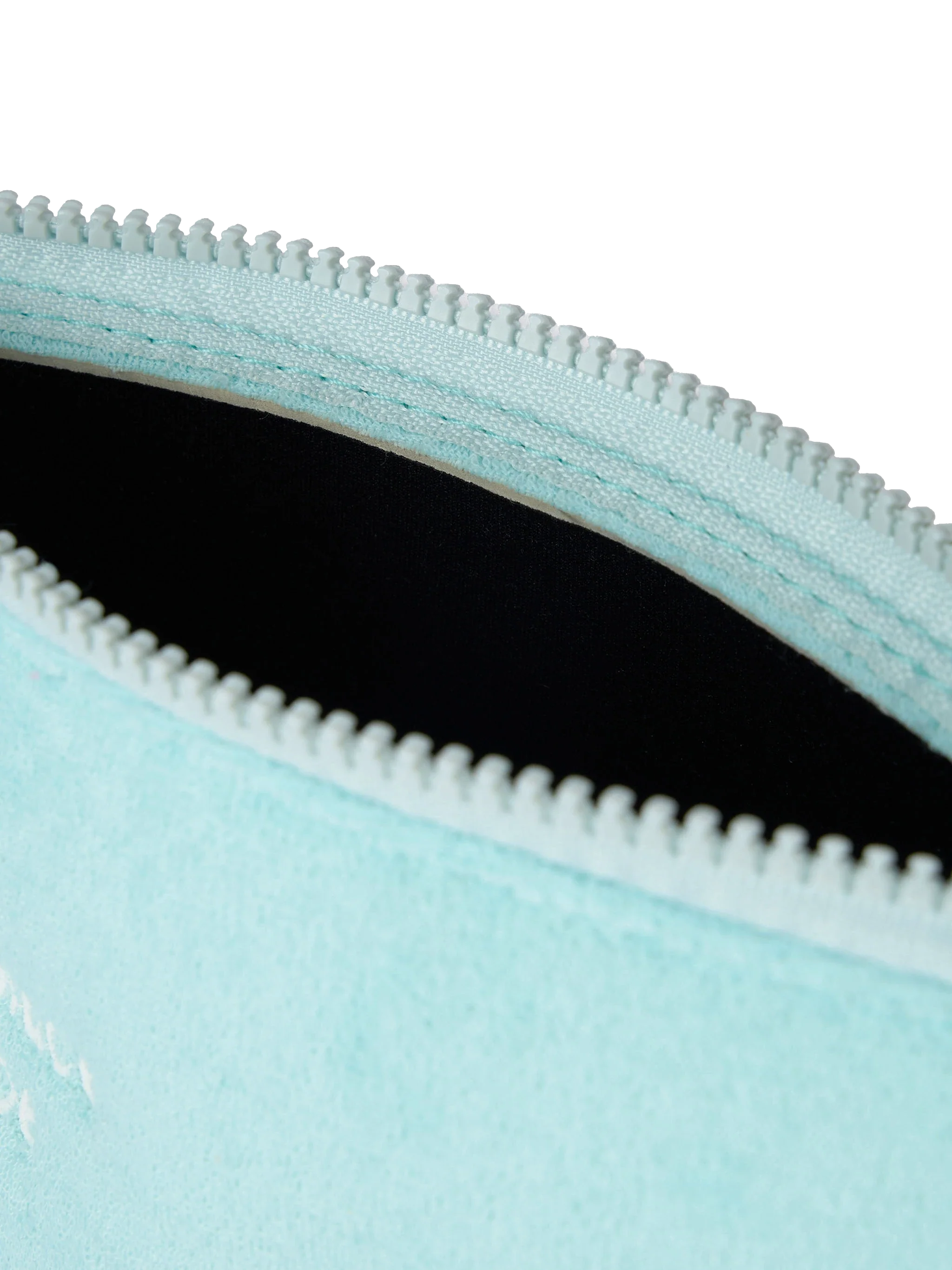Pochette Aline en éponge turquoise
