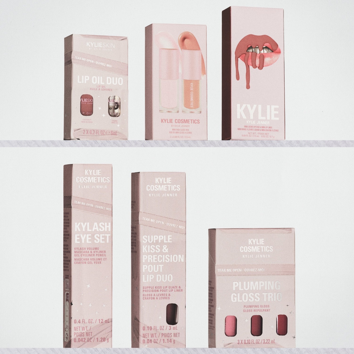 KYLIE SKIN ulje za usne Must-Haves duo ulja za usne – ograničeno božićno izdanje – kokos i šampanjac