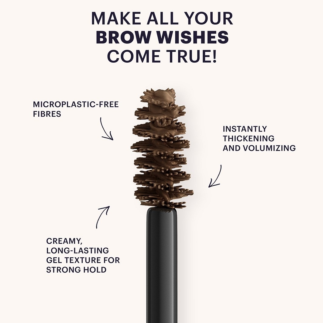 ZOEVA antakių gelis „Brow Jeanie Brow Boosting Fiber Gel“ – 3,5 ml