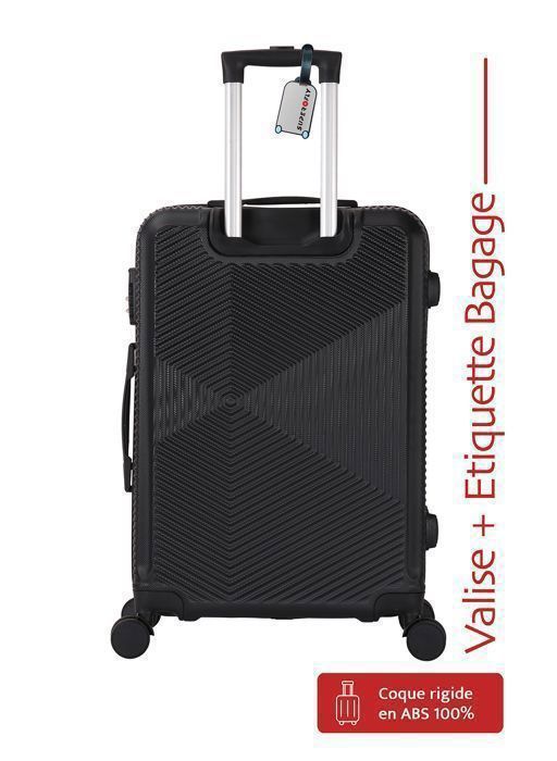 Grote koffer - ADC - Gitzwart - 75 cm - 4 x 360° wielen - 94 liter