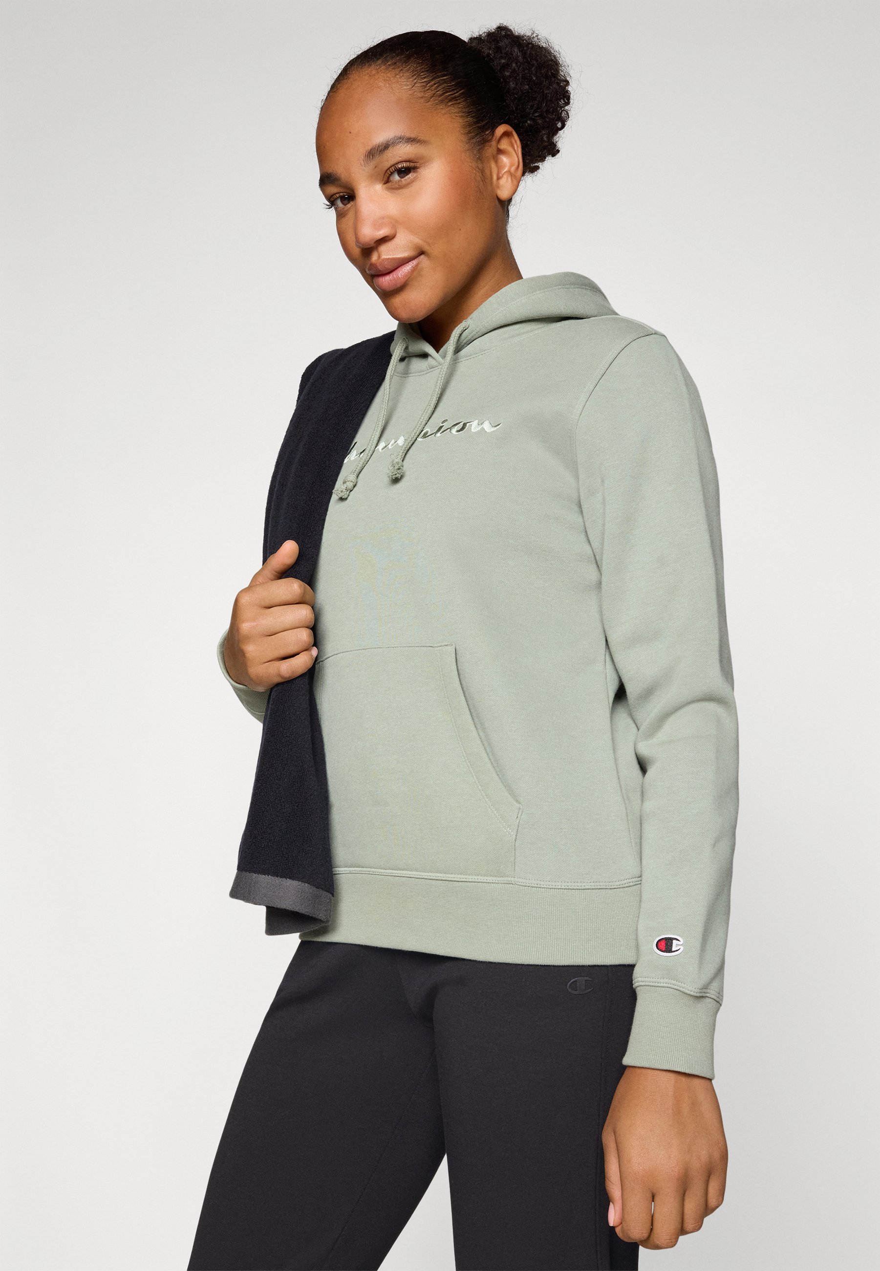 Champion ICONS TONAL HOODIE - Huppari - green