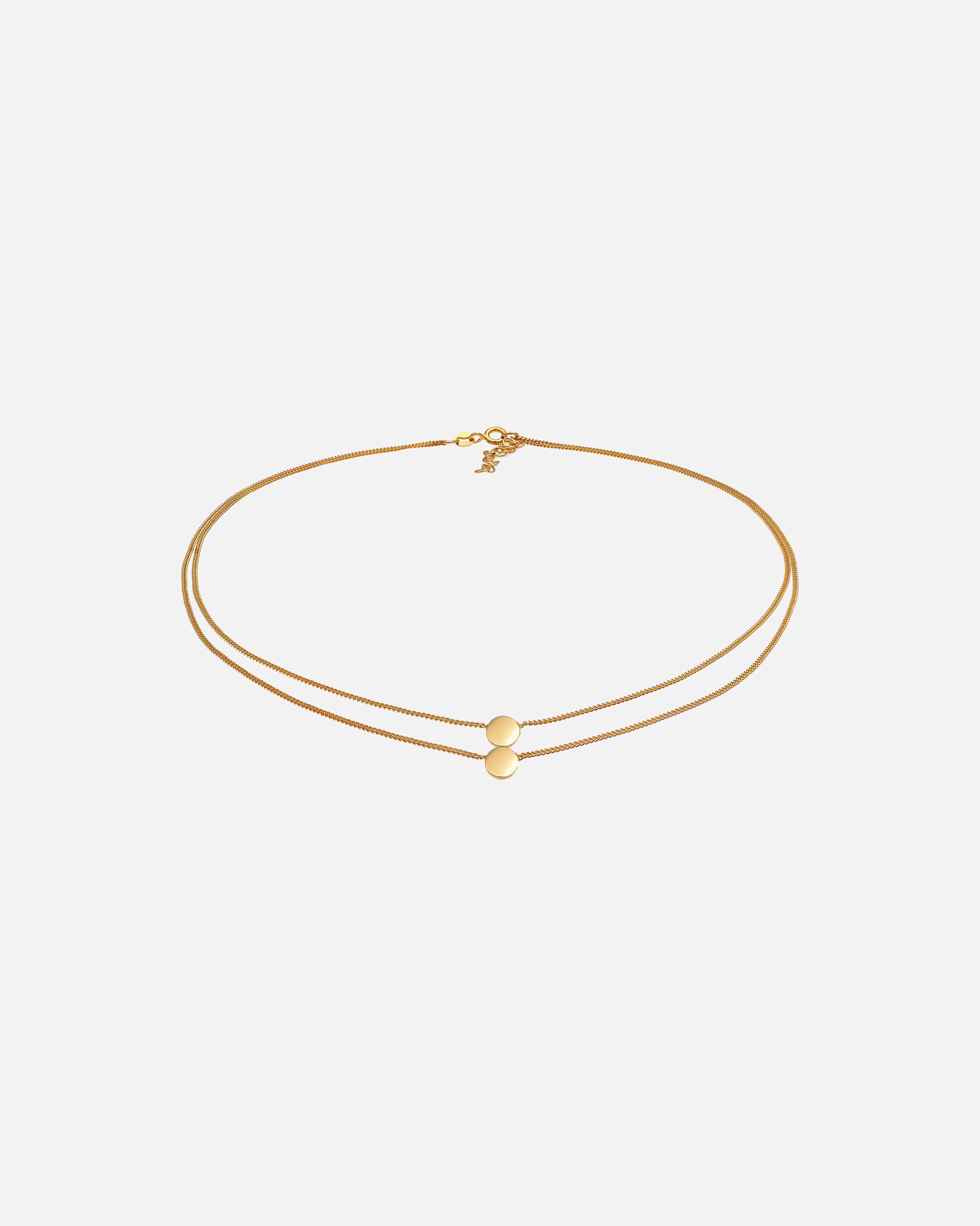 Elli Ladies Choker Layer Circle Geo Look Blogger Trend en argent sterling 925