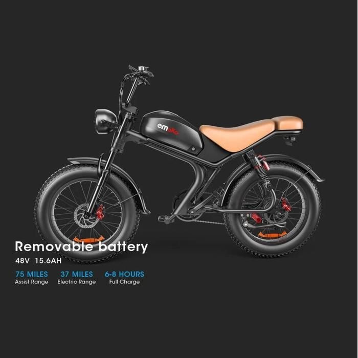 Vehículo eléctrico EMOKO C93, todoterreno, neumáticos anchos, 1000 W, 50 km/h, autonomía de 80 km, 48 V