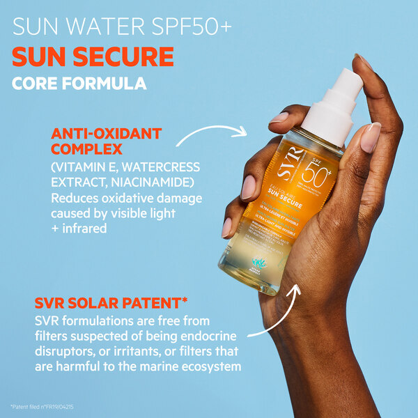 SVR SUN SECURE SPF 50+ Gezichts- & Lichaamsoliespray, 100 ml