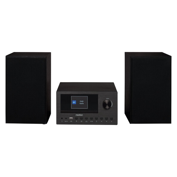 Sistema de áudio micro DAB+ (MD85008), preto
