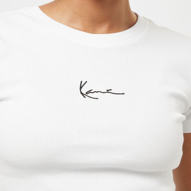 Camiseta de canalé pequeña Signature