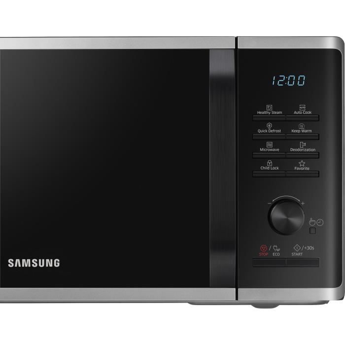 Solo microwave - SAMSUNG - MS23K3555ES - Stainless steel - 23L - Electronic control + knob - Keep warm function