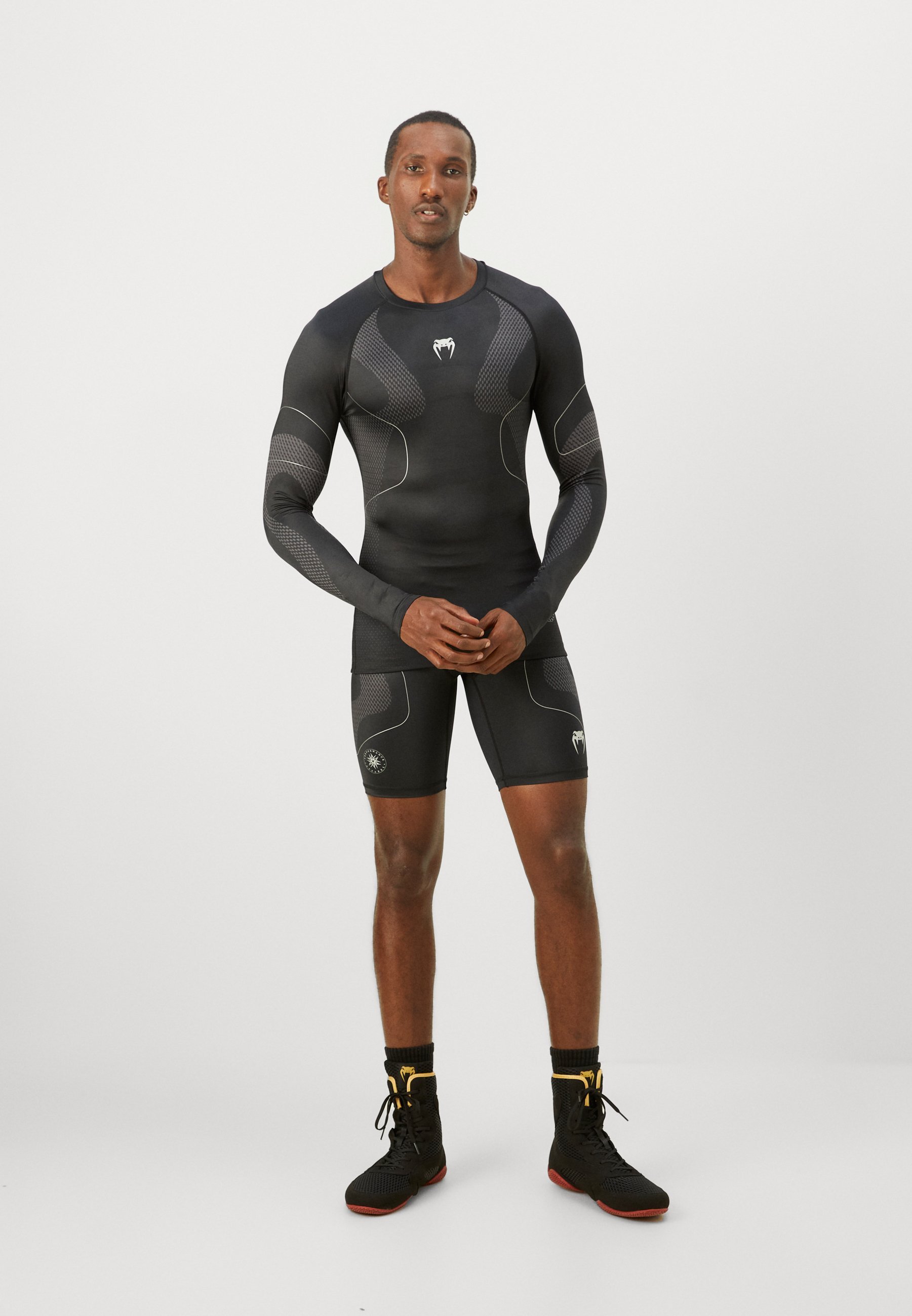 Venum NEXUS VALE TUDO SHORTS - Collants - black/silver color