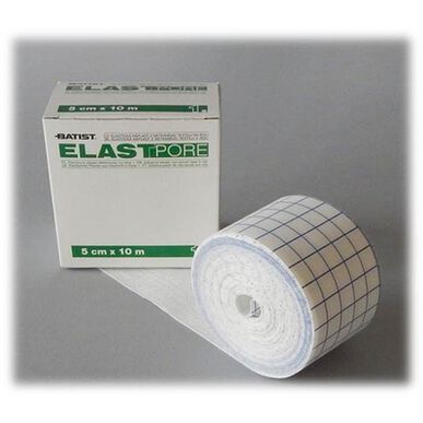Batist Elastic -liima 5 cm x 10 m Elastpore 1 kpl 1 kpl