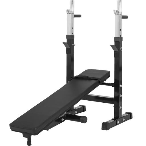 Conjunto de banco de musculação em vinil Gorilla Sports de 100 kg