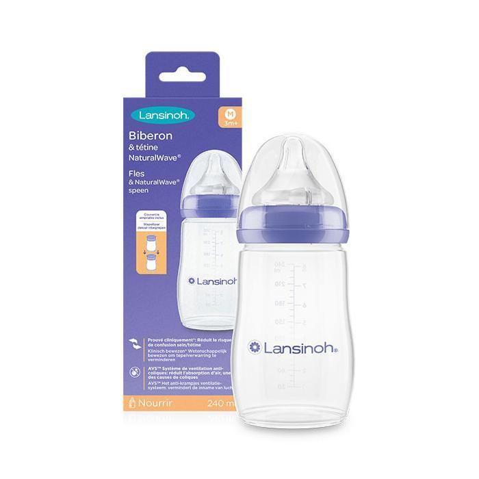 Lansinoh Biberon Natural Wave M 240 ml