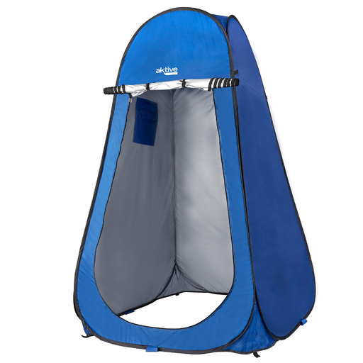  Tenda de camping Aktive com chuveiro e vestiário, sem piso.