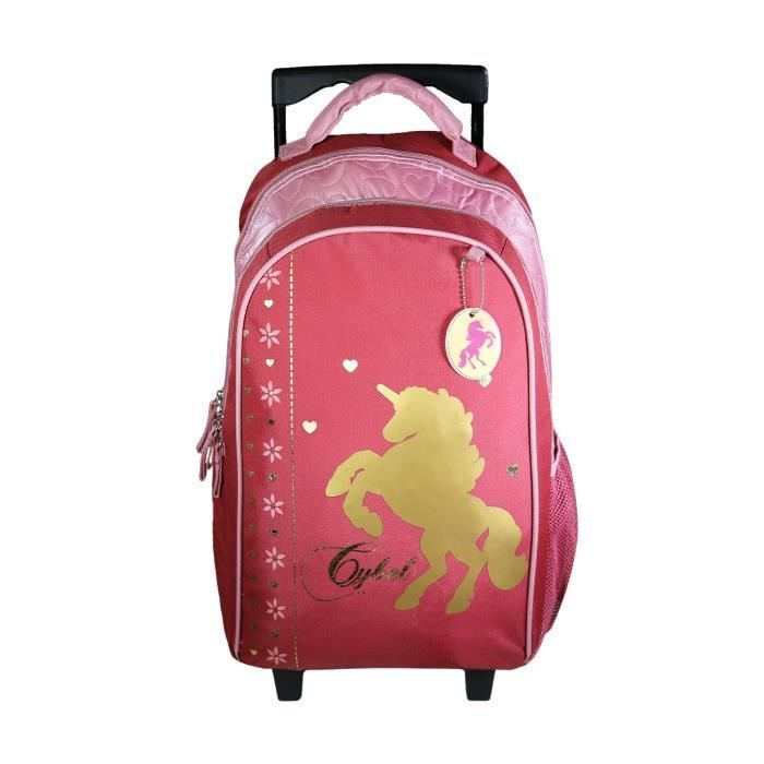 Bagtrotter Sac à dos à roulettes Cybel Rose