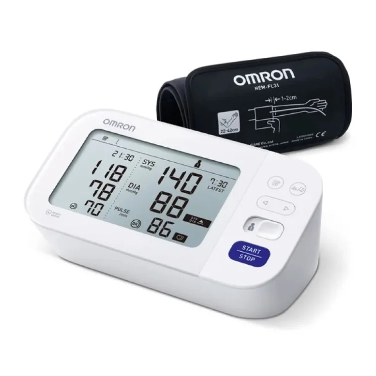 Monitor de pressão arterial de braço OMRON M6 Comfort