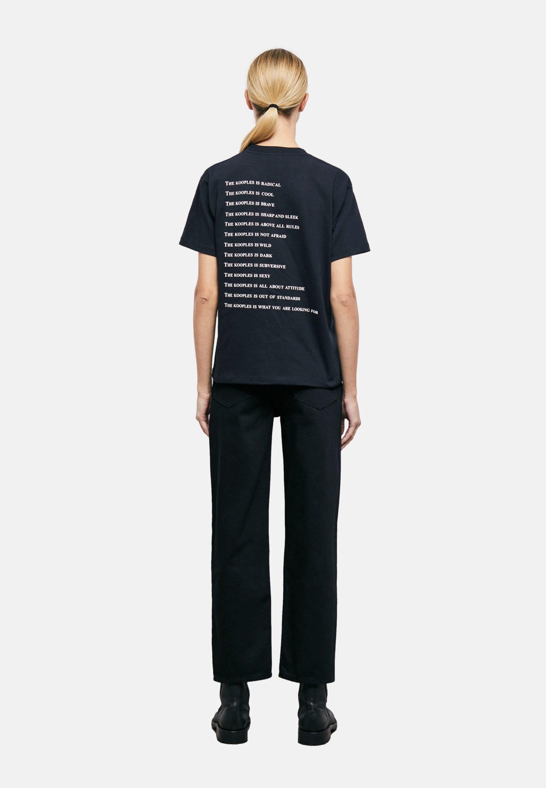 T-SHIRT The Kooples - Maglietta stampata - nera