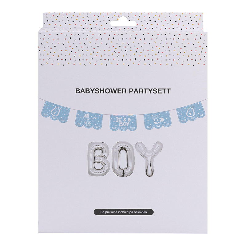 Giform Babyshower-festsett blått