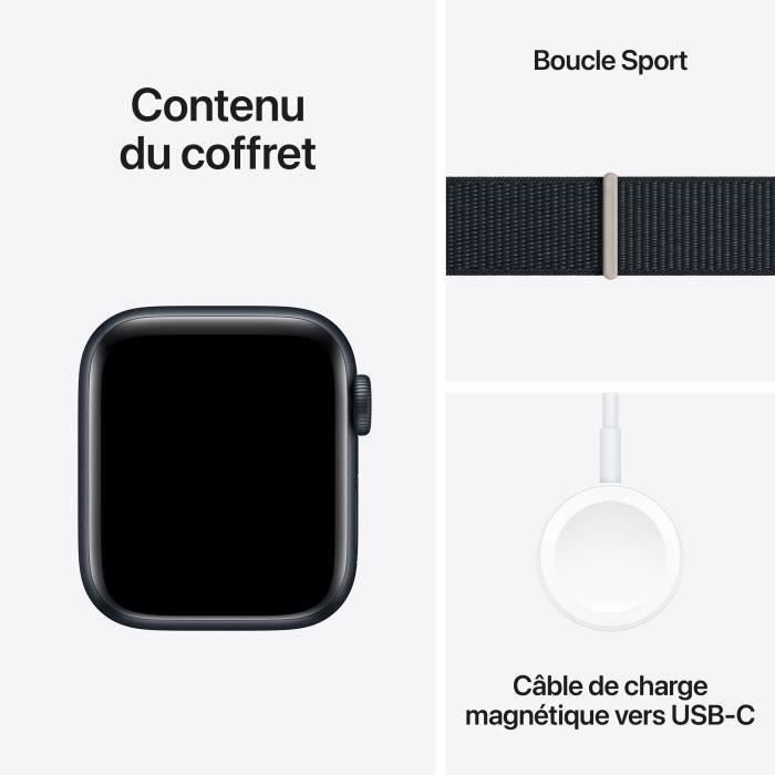 Apple Watch SE GPS - 40 mm - Caja de aluminio Midnight Sport Loop (2023) - Reacondicionado - Buen estado