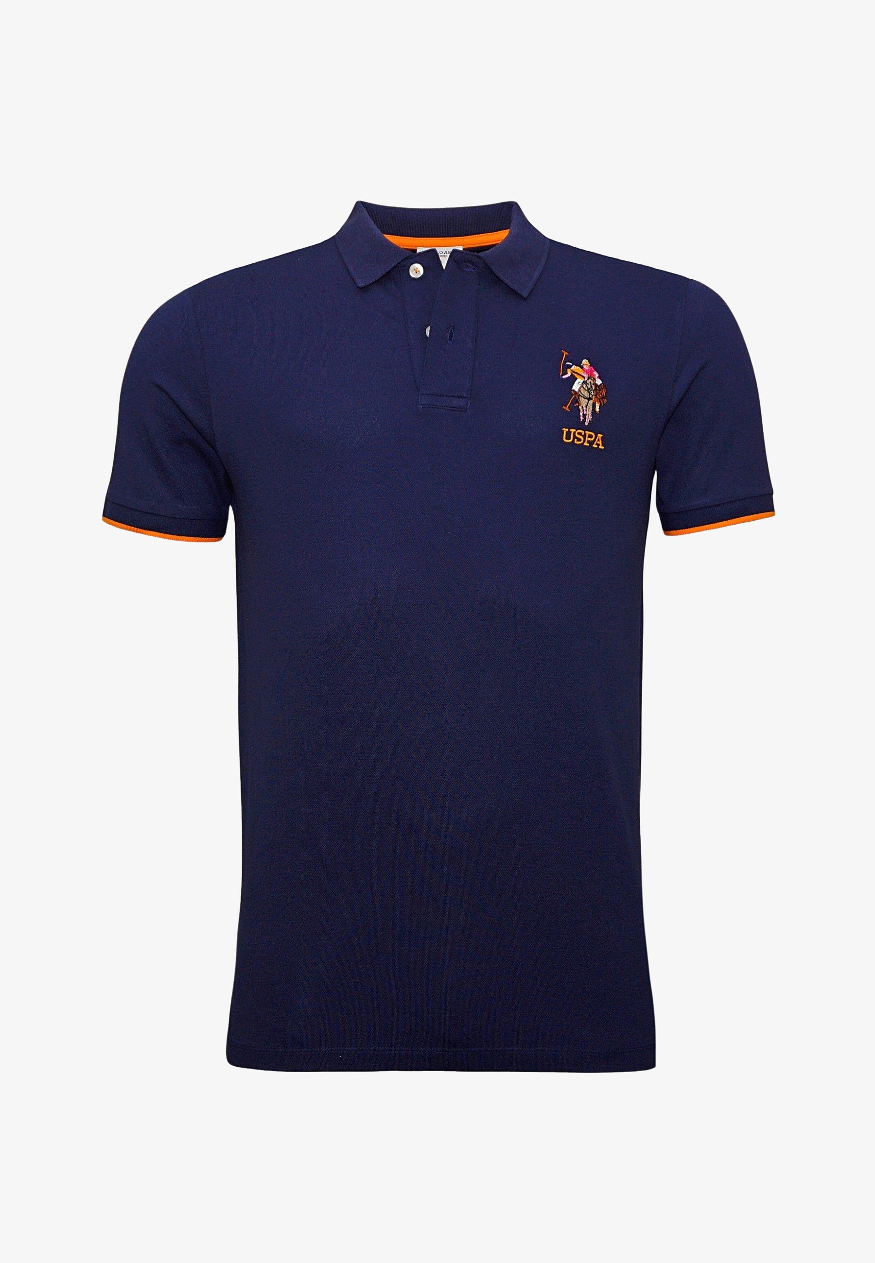Koszulka polo z krótkim rękawem US Polo Assn. Kolorowa koszulka polo Rider – ciemnoniebieska