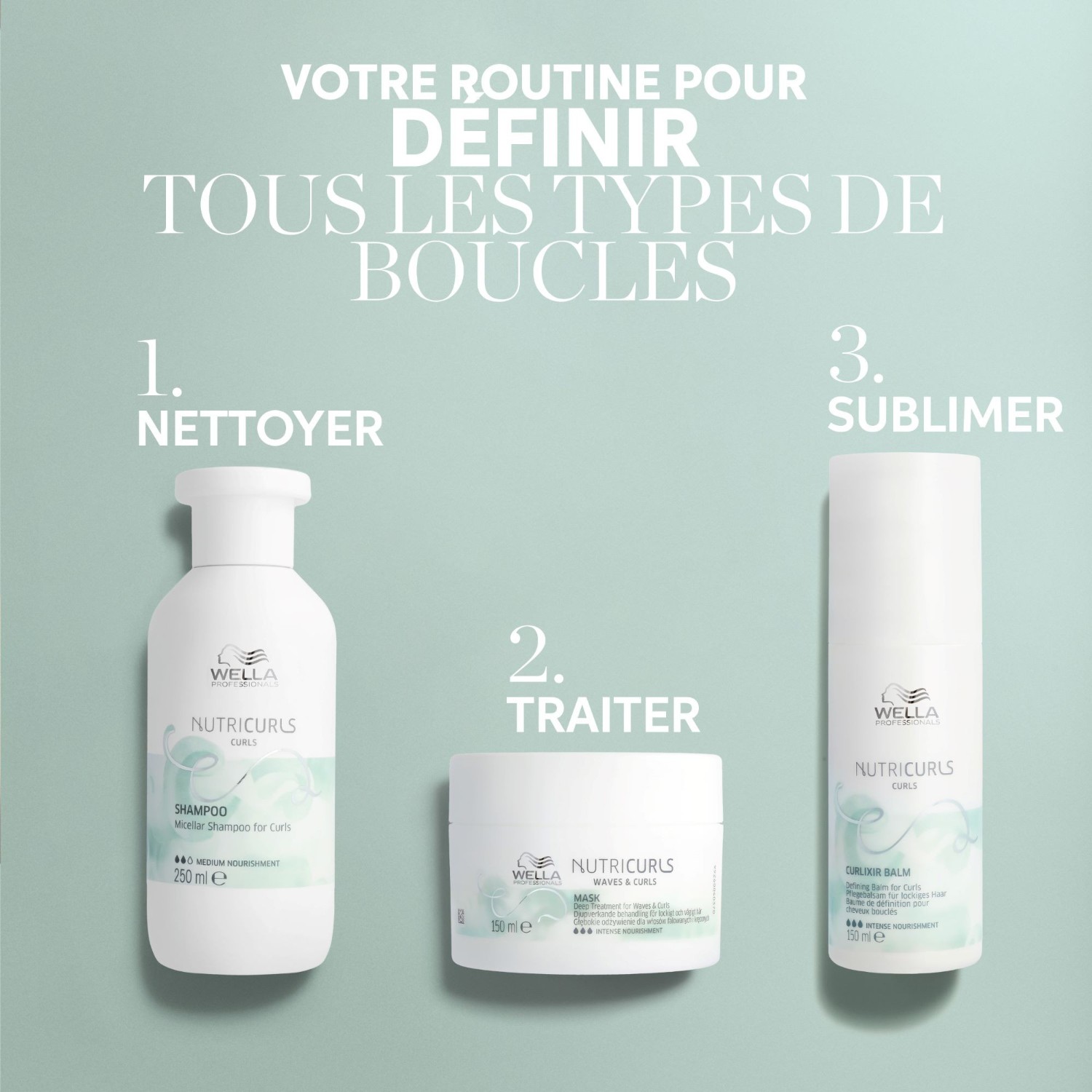 Wella Professionals NUTRICURLS Soin profond pour cheveux ondulés et bouclés