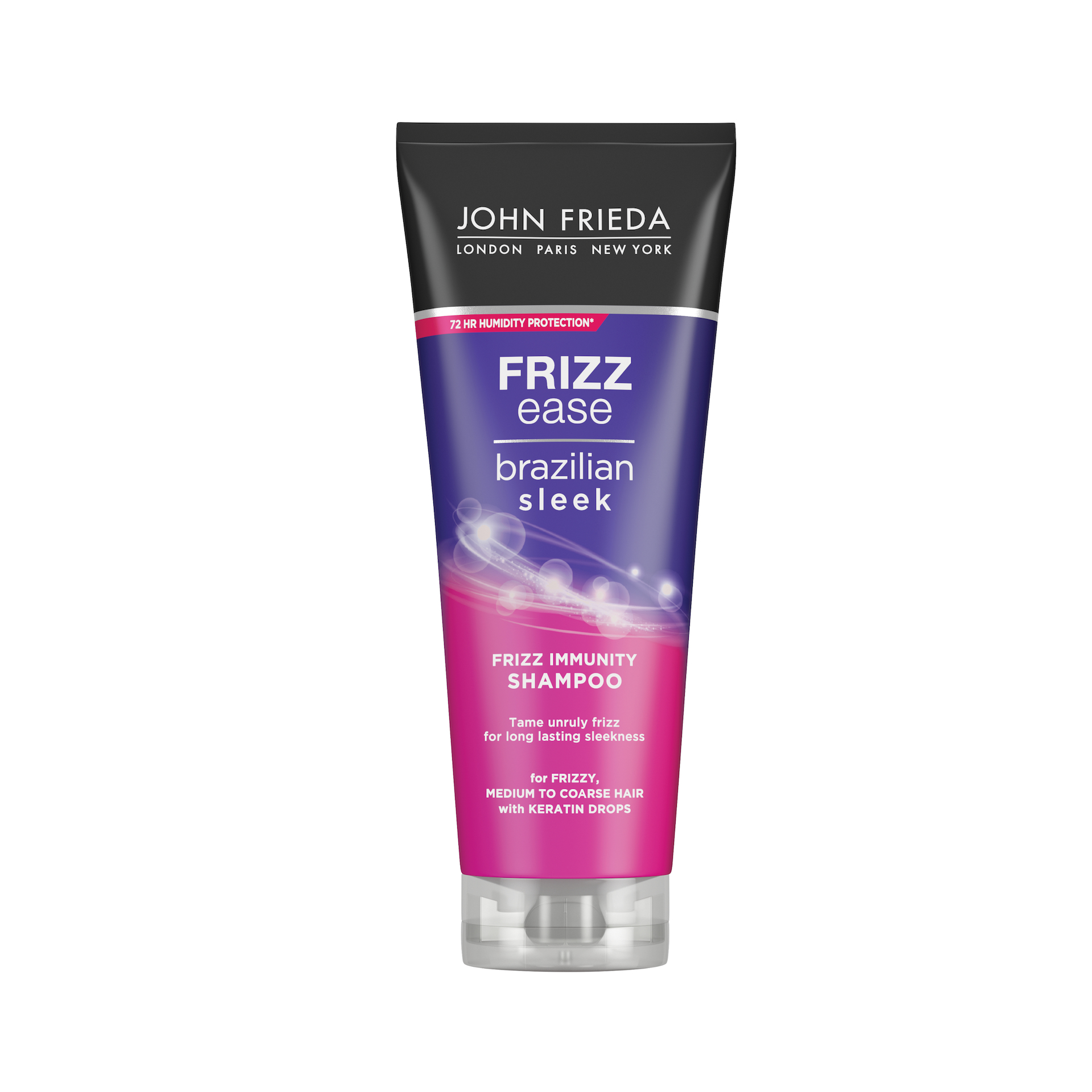 Șampon pentru păr neted și imun Frizz Ease Brazilian Sleek 250 ml - John Frieda
