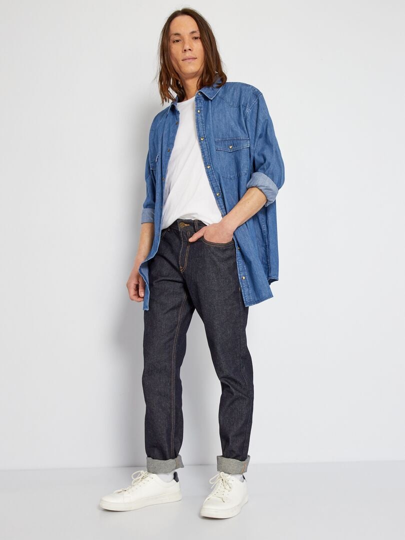 Calça jeans raw de corte regular - brut