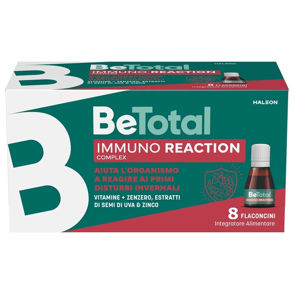 BE-TOTAL Be-Total Immuno Reaction 8 flacons Complément alimentaire Défense immunitaire Vitamine C