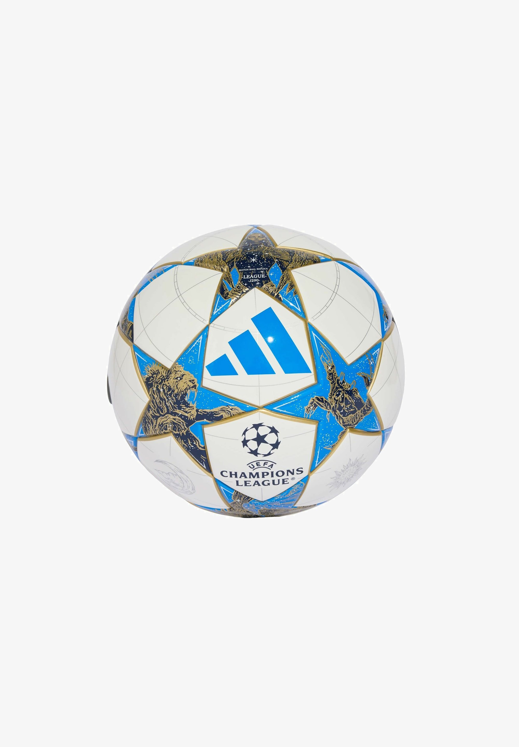 adidas Performance UCL LEAGUE J290 25/26 LEAGUE STAGE - Fotball - hvit mørkeblå flerfarget gull metallic