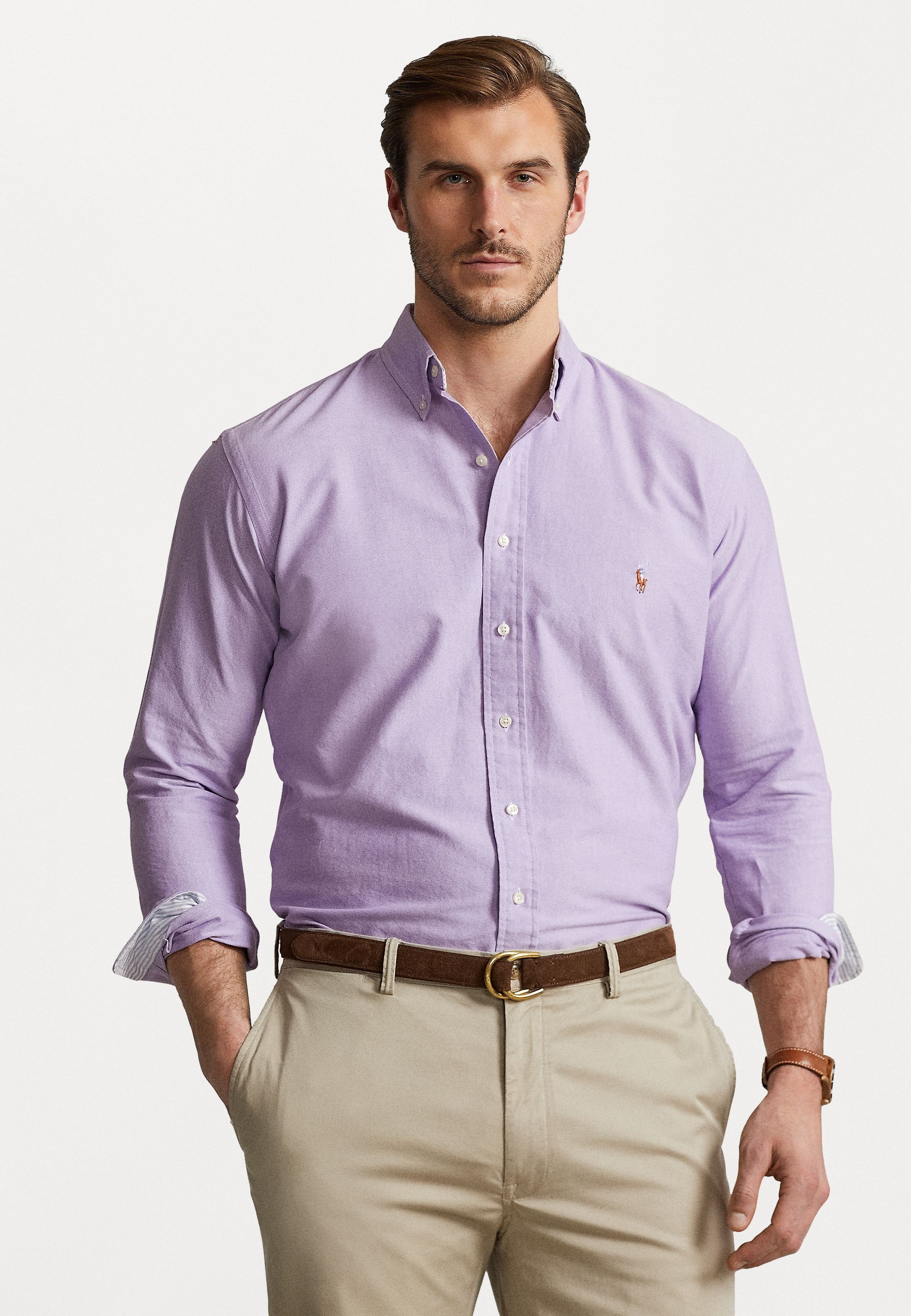 Polo Ralph Lauren Grandes Tailles L'ICÔNE CHEMISE OXFORD - Chemise - Chardon