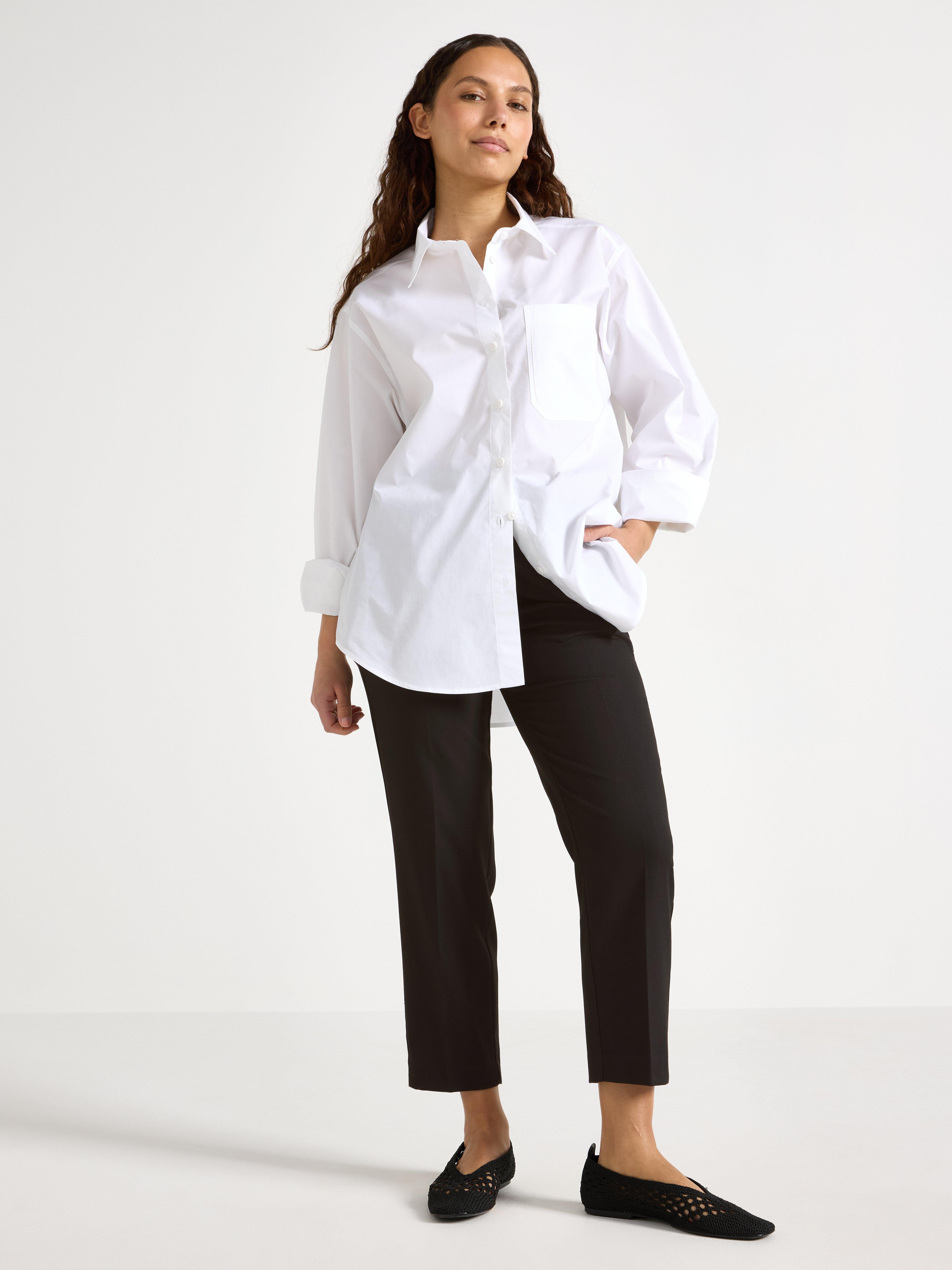 Pantalon court POLLY à jambes plus courtes Noir