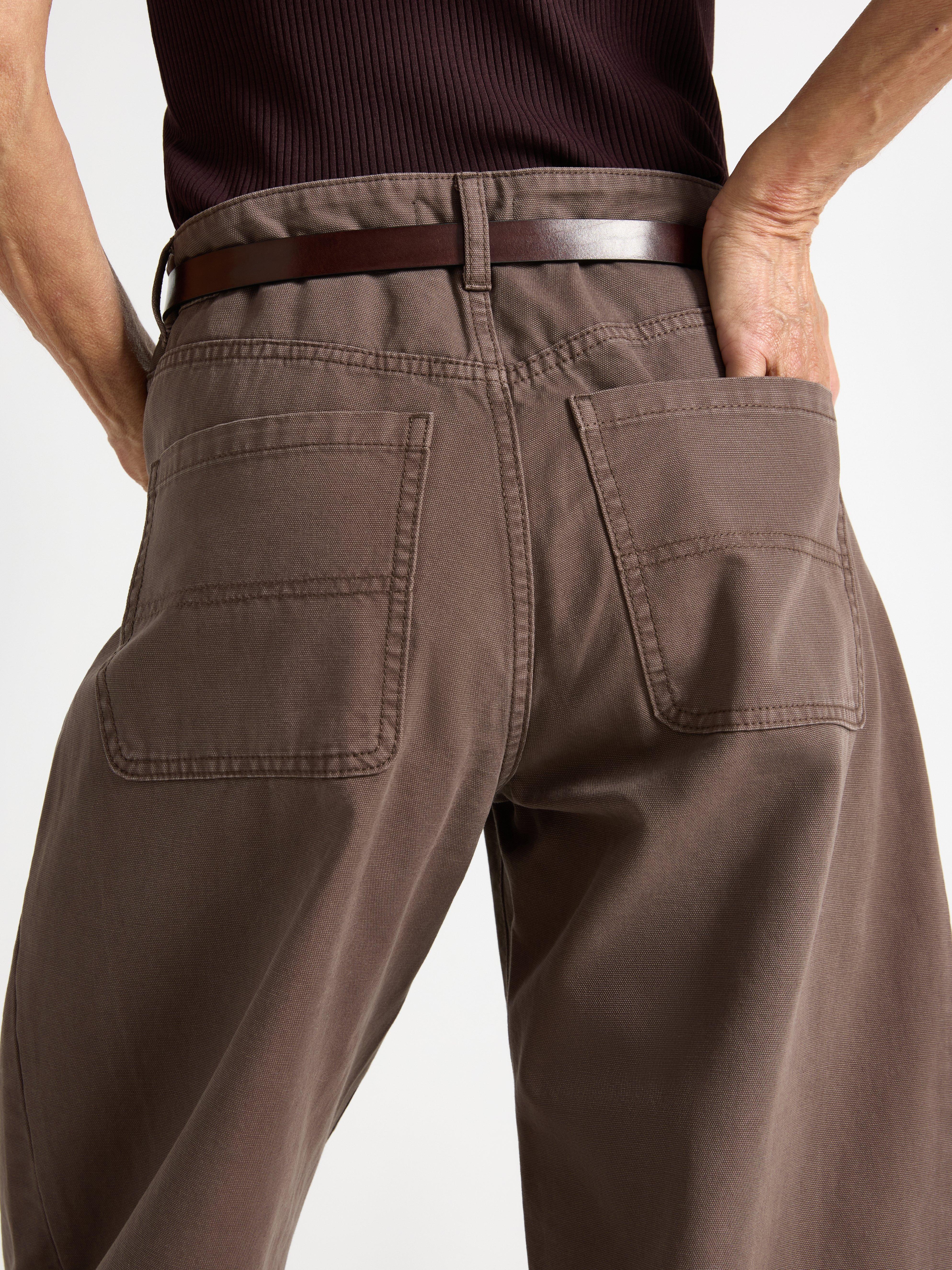Pantalones BARREL marrones