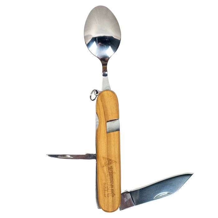 Set di posate rimovibili color oliva con 7 funzioni - Posate | Azimut Outdoor Attrezzatura da campeggio e bivacco Azimut outdoor