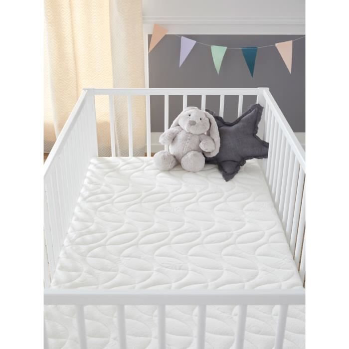 Colchón Babysom de bambú para bebé - 60x120 cm | Viscosa ultrasuave | Transpirable y absorbente | Libre de químicos