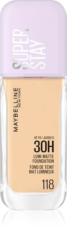 MAYBELLINE NEW YORK SuperStay Lumi-Matte lichtgewicht foundation voor een langdurig resultaat.