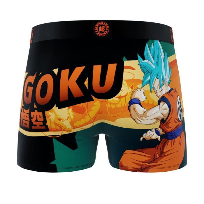 Freegun Boxer Garcon DRAGON BALL SUPER, Caleçon Garcon - Orange  (Lot de 3)