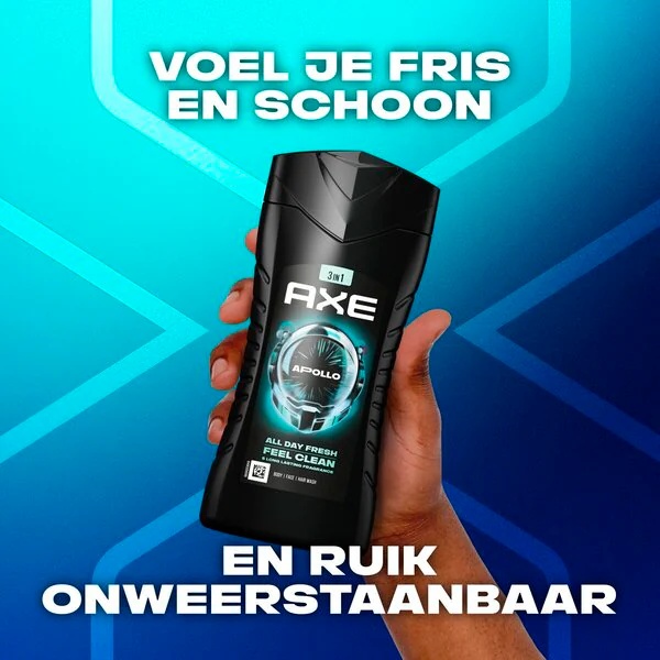 Axe Apollo 3-у-1 гел за туширање<br>250ml