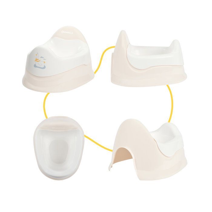 Badabulle - Baby Potty with Removable Bowl - Ergonomic Seat - Easy Cleaning - From 12 Months - Seagull