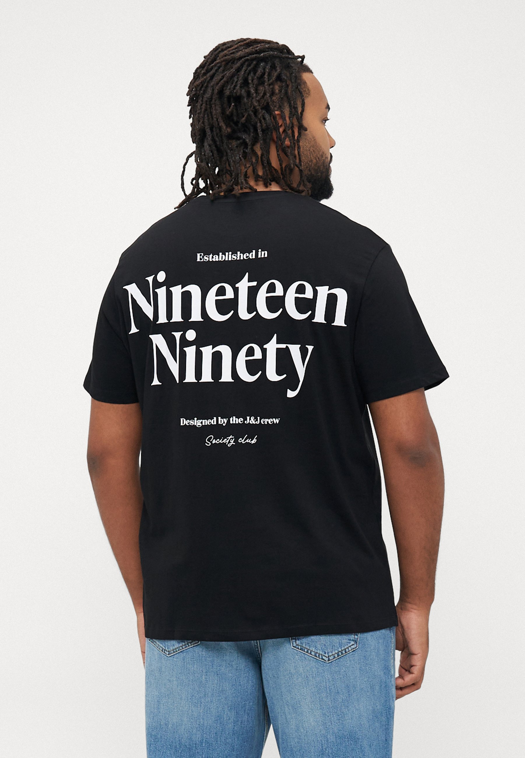 Maglietta girocollo Jack & Jones JJNINETY TEE - Stampa - nera