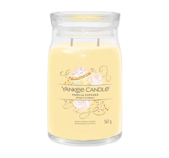 Yankee Candle Signature duża świeca zapachowa Vanilla Cupcake 567 g