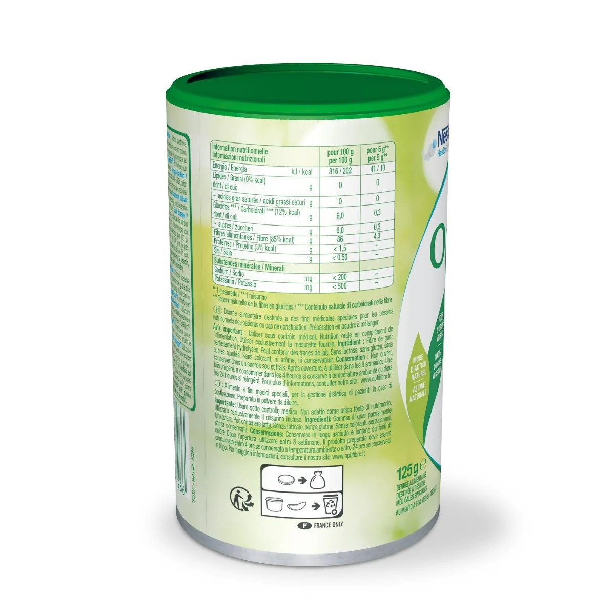 NESTLÉ OptiFibre Constipatie voor darmflorabalans 125 g