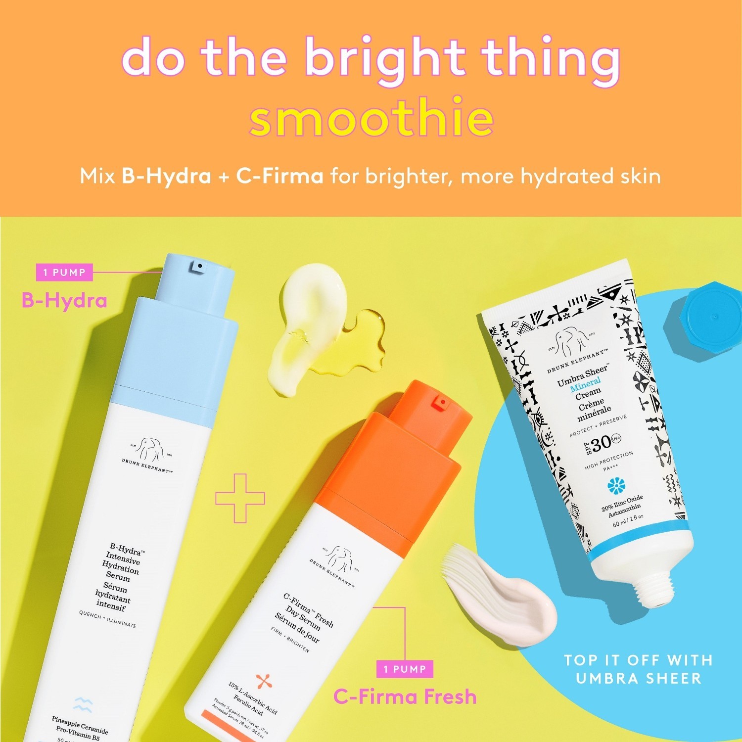 Opaľovací krém Drunk Elephant Umbra Tinte™ Minerálny krém SPF 30/PA+++ - 60 ml