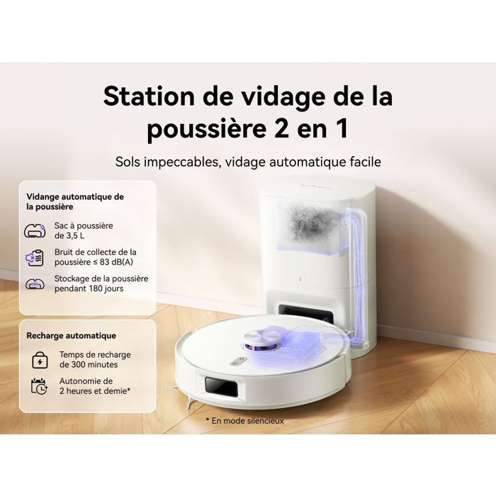 NARWAL Freo S - Robô Aspirador e Mop - 8000 Pa - Esvaziamento Automático de 180 Dias - Navegação LDS - Mapeamento 3D