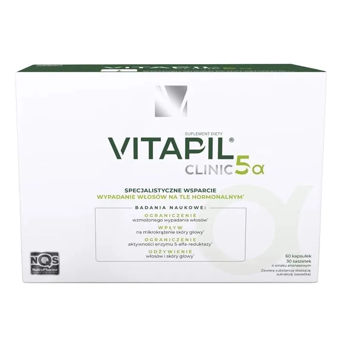 Vitapil Clinic 5alfa zestaw 30 sasz. + 60 kaps.